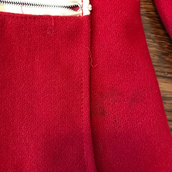 Vintage red wool Sherpa coat - Picture 6 of 7